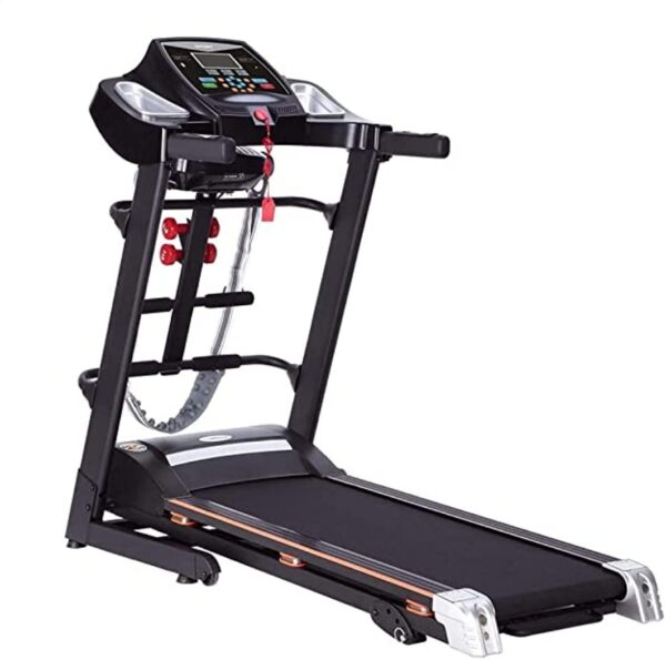 Top Fit MT-732MS-AC Digital Treadmill with Massage Belt, Situp Bench, and Twister, 68 x 127 cm, 3.5 HP - Black