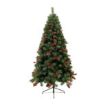 Refela Christmas Tree with Pine Cones and Fruits - 180 cm