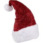 Refela Glittery Santa Claus Hat - Red