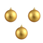 Refela Christmas Decorative Ball Set, 3 Pieces - Gold