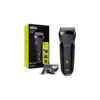 Braun Series 3 300s Electric Shaver With 3 Flexible Blades - Black - Image 2