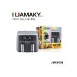Jamaky Jamaky JMK-5008 ، قلاية ديجيتال بدون زيت ، 2000وات 5.0 لتر لدرج الواحد 10 لتر لدورجين ، اسود